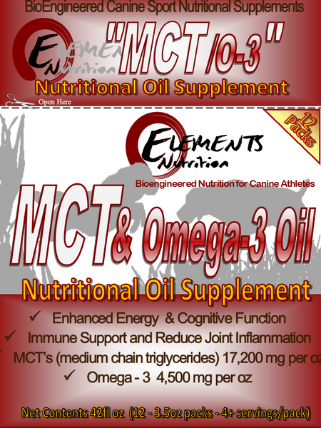 Elements MCT/O-3 Oil Supplement - 3.5 oz Sport Pack Pouches