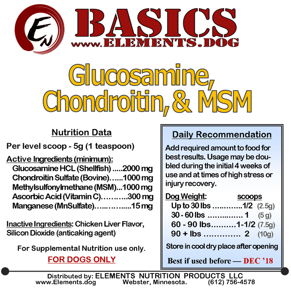 Glucosamine, Chondroitin & MSM Powder