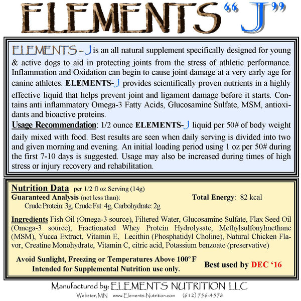 Elements J Label