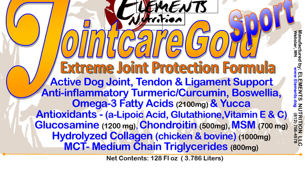 Elements J GOLD Sport Jointcare Supplement with Curcumin