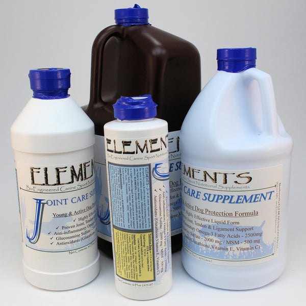 Elements J Product Size Options 16 oz, 32 oz, 64 oz & Gallon