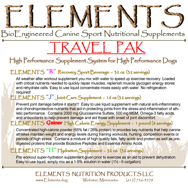 Elements Travel Pak System